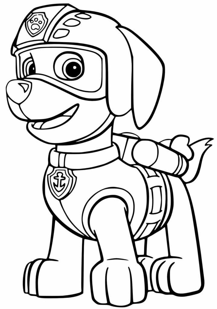 desenhos da patrulha canina para pintar e colorir 1