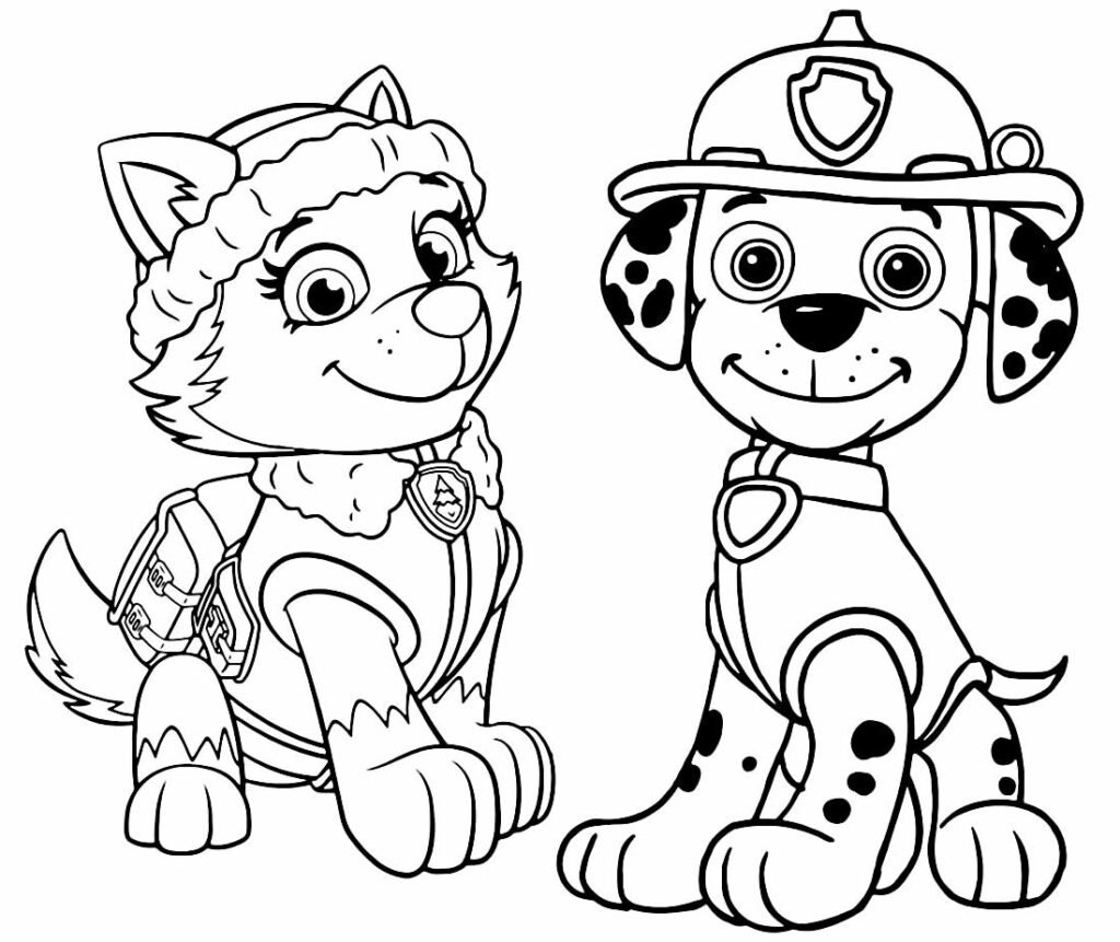 desenhos da patrulha canina para pintar e colorir 12