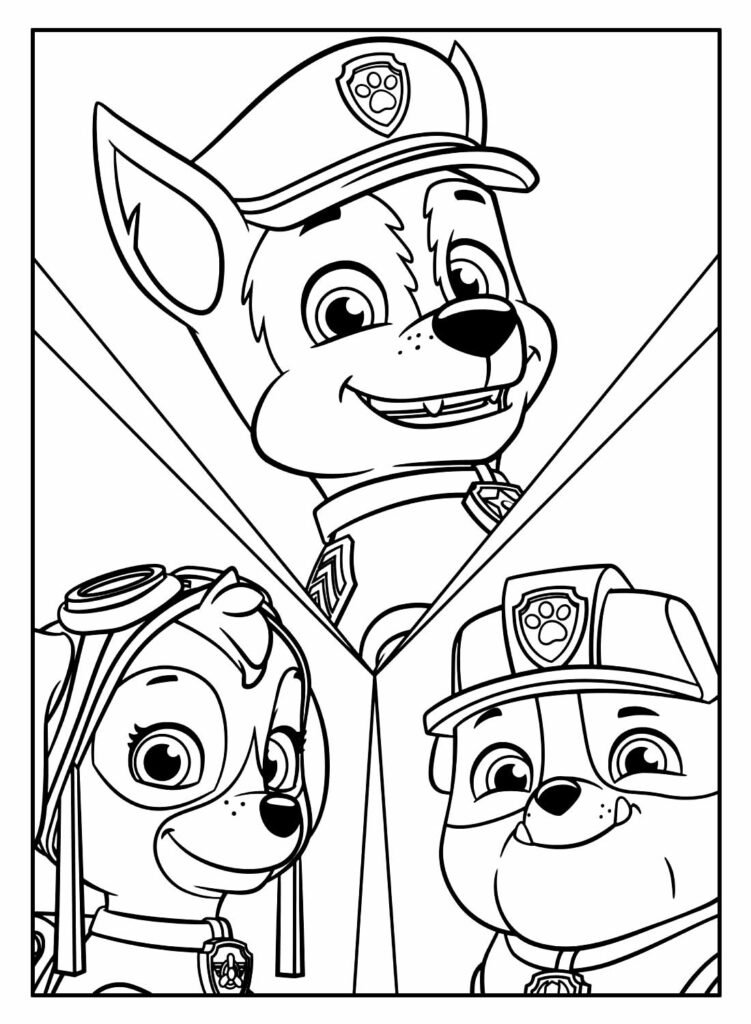 desenhos da patrulha canina para pintar e colorir 31