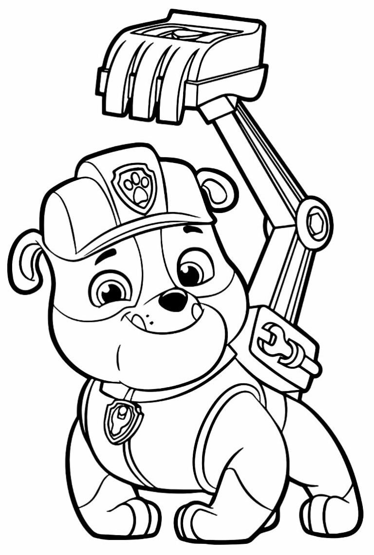 Desenhos da Patrulha Canina para Colorir e Imprimir - Muito Fácil