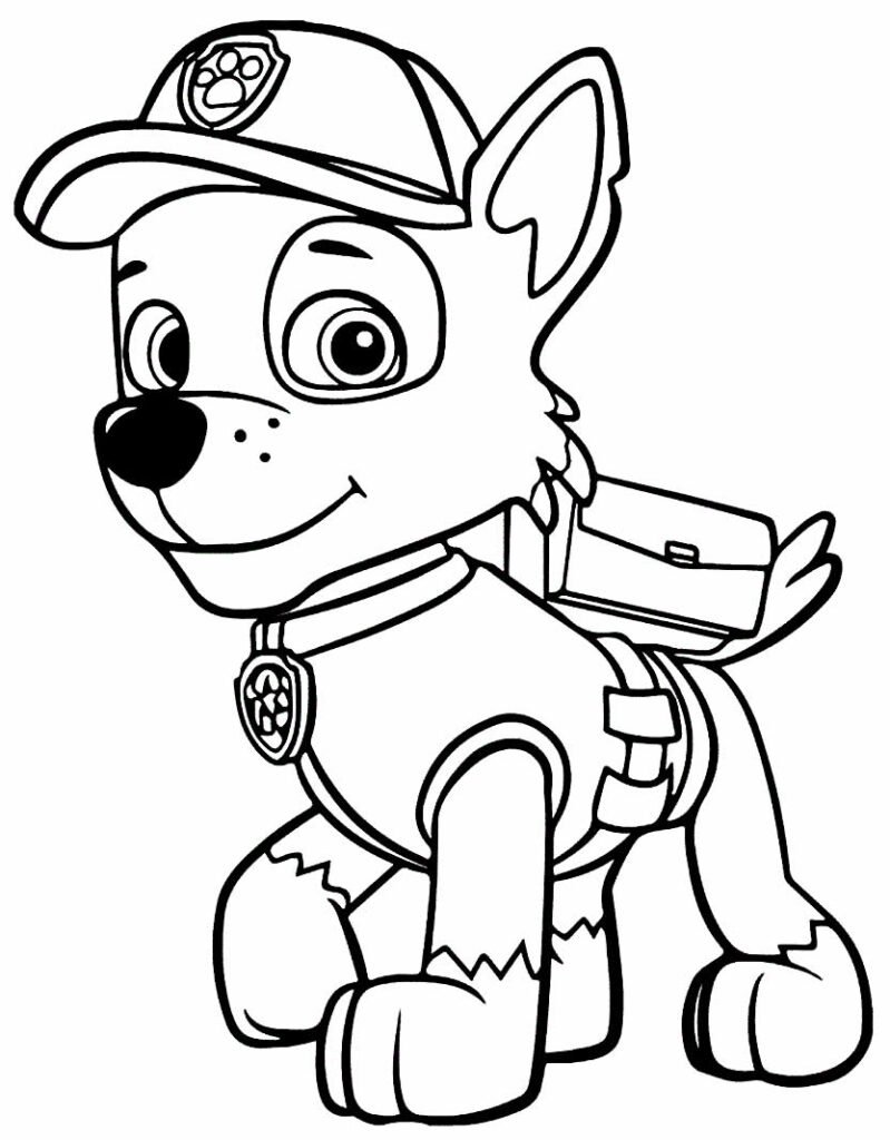 desenhos da patrulha canina para pintar e colorir 38