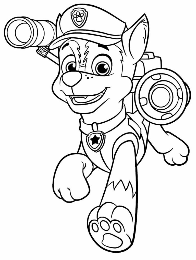 Desenhos da Patrulha Canina para Colorir e Imprimir - Muito Fácil