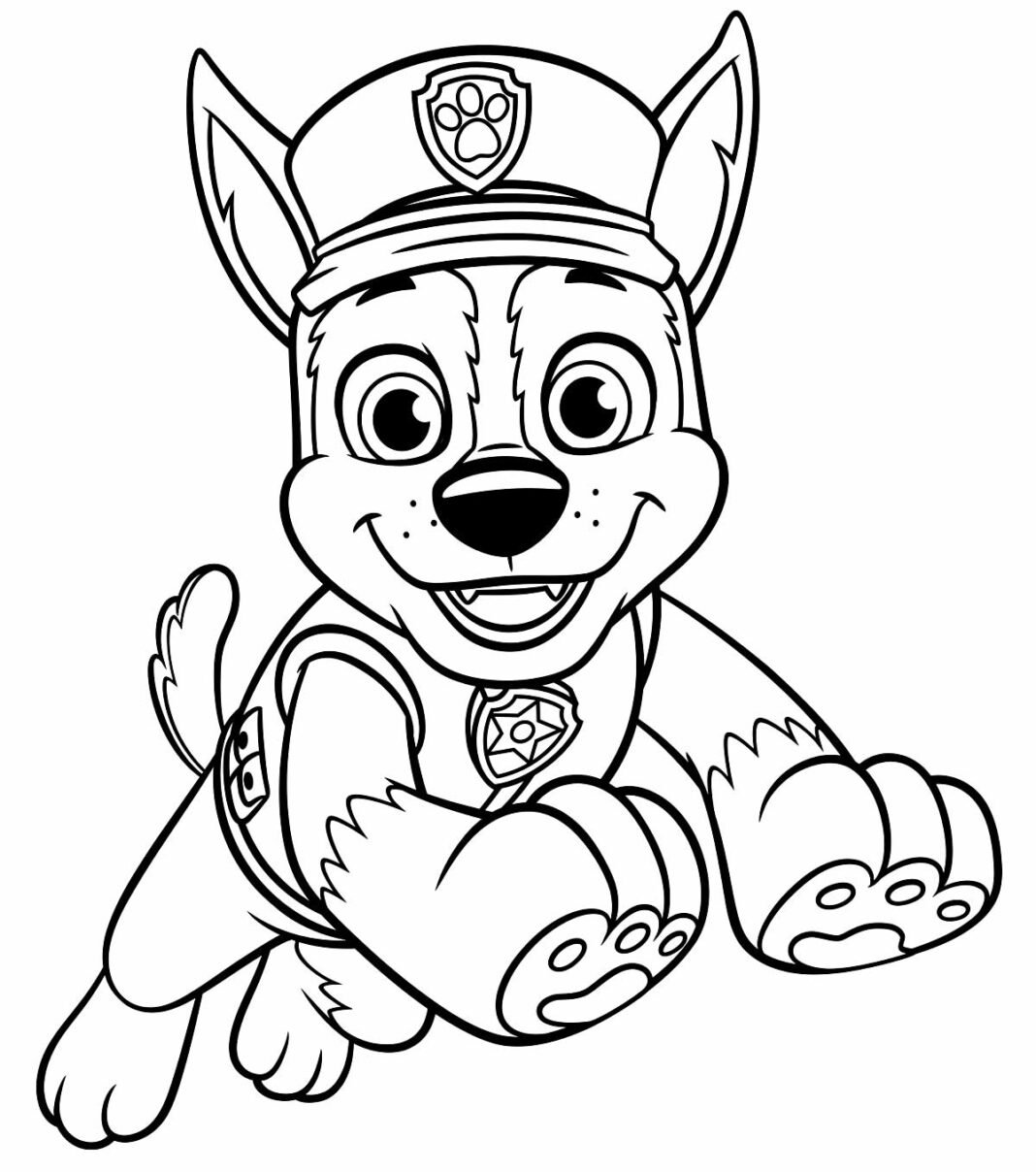 Desenhos da Patrulha Canina para Colorir e Imprimir - Muito Fácil