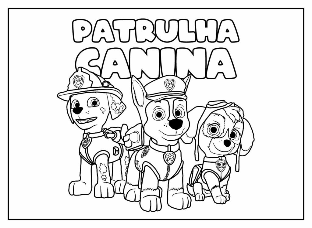 desenhos da patrulha canina para pintar e colorir 68