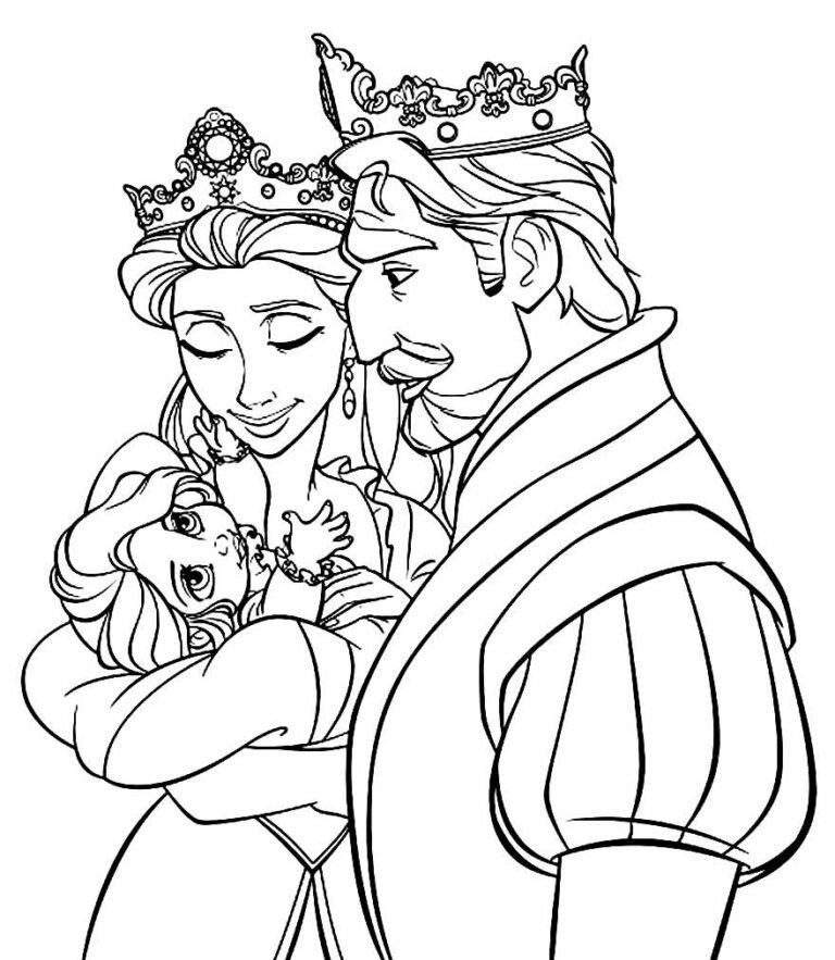 +100 Desenhos da Rapunzel para Colorir e Imprimir