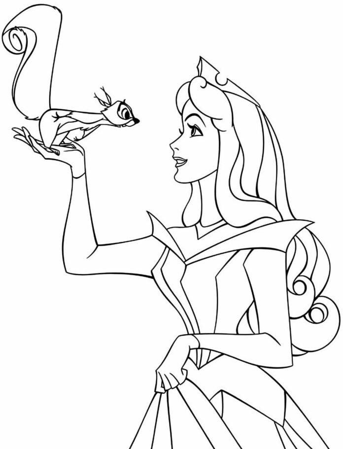 +100 Desenhos da Bela Adormecida para Colorir e Imprimir