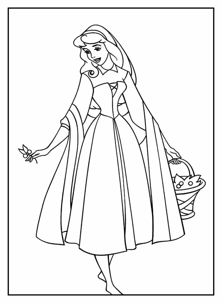 desenhos de a bela adormecida para colorir 3 1