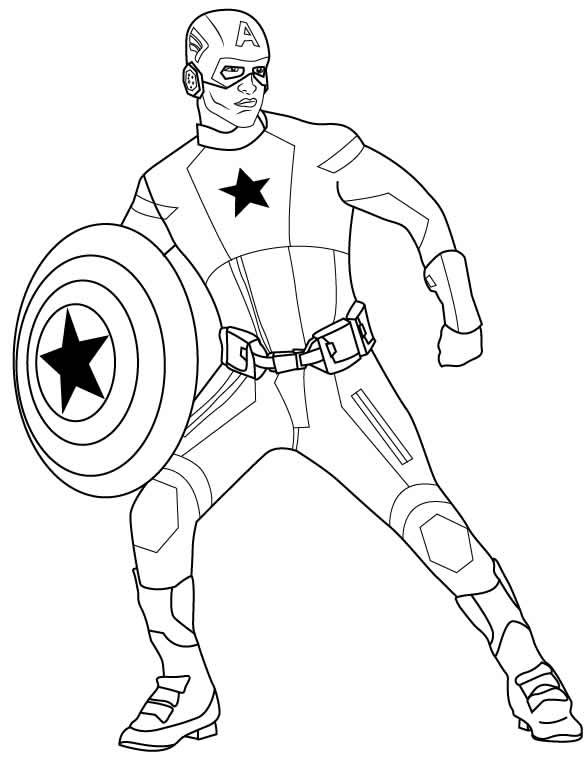 desenhos de capitao america 9