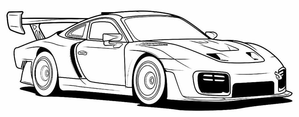 Desenhos de Carros para Colorir, Pintar e Imprimir 