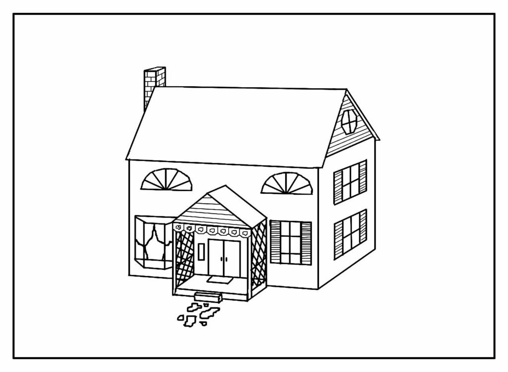 desenhos de casa para colorir 19