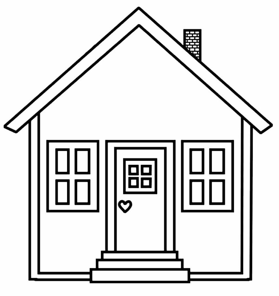 desenhos de casa para colorir 22