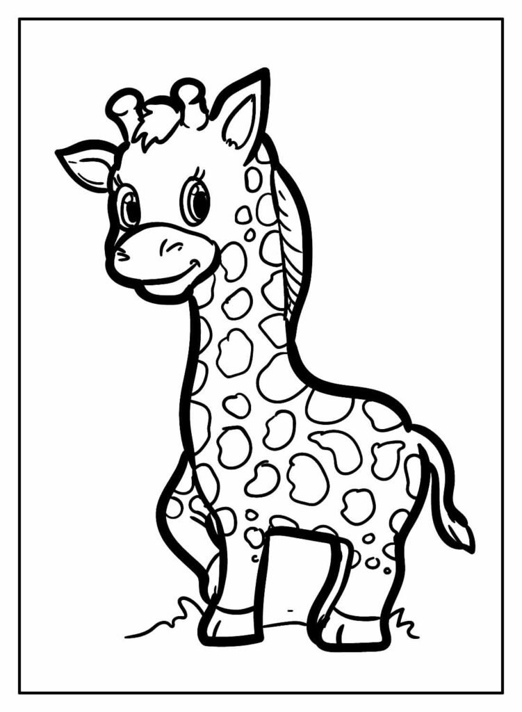 desenhos de girafa 3