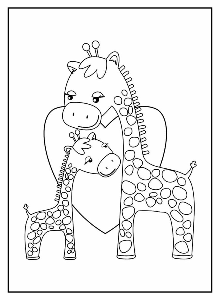 desenhos de girafa 5