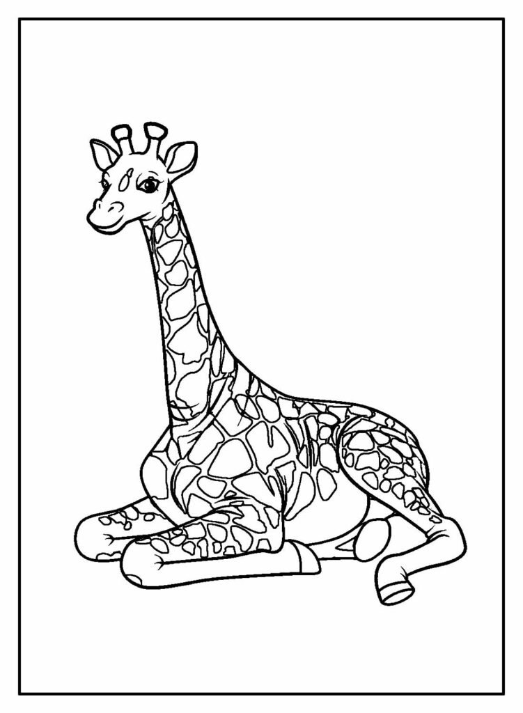desenhos de girafa para colorir 25
