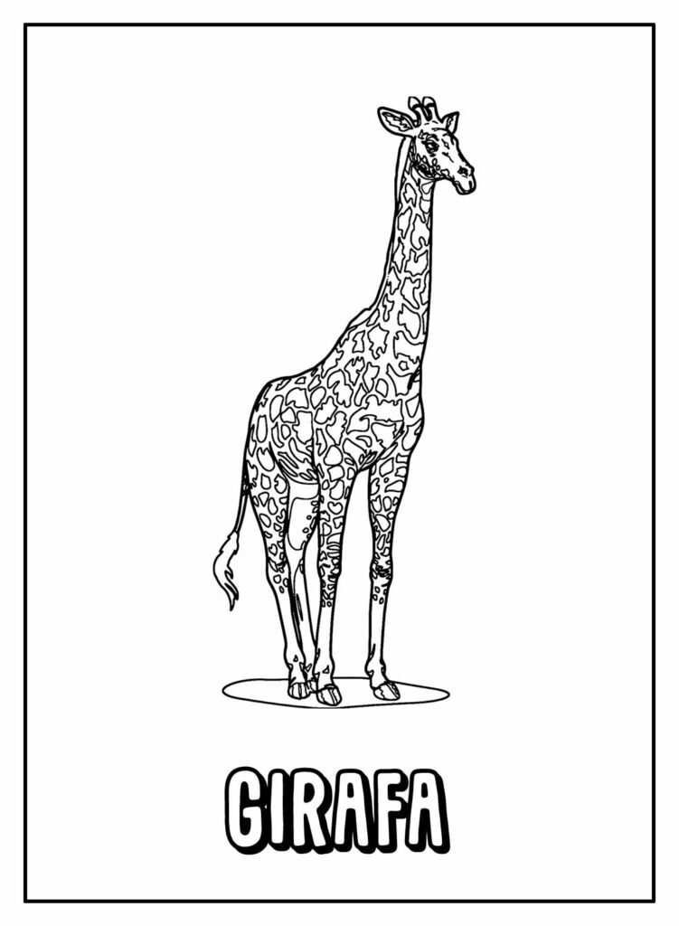 desenhos de girafa para colorir 31