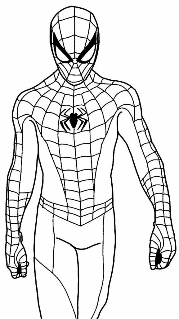 desenhos de homem aranha para pintar e colorir 10