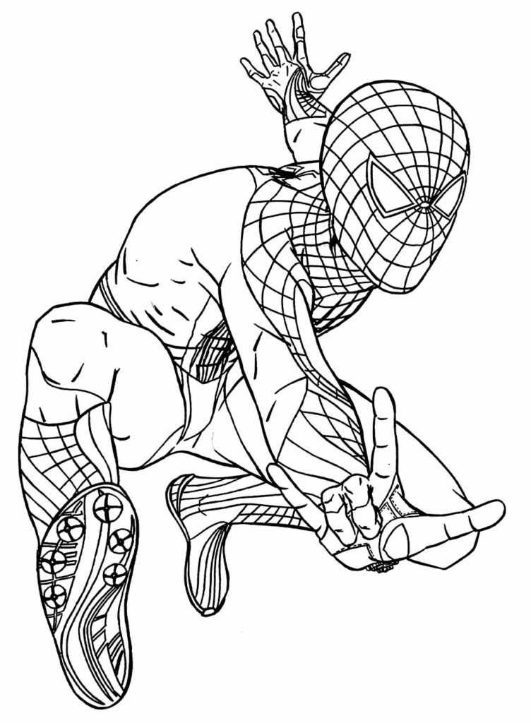 desenhos de homem aranha para pintar e colorir 13