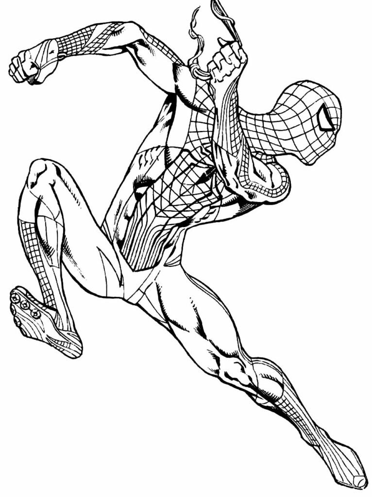 desenhos de homem aranha para pintar e colorir 16