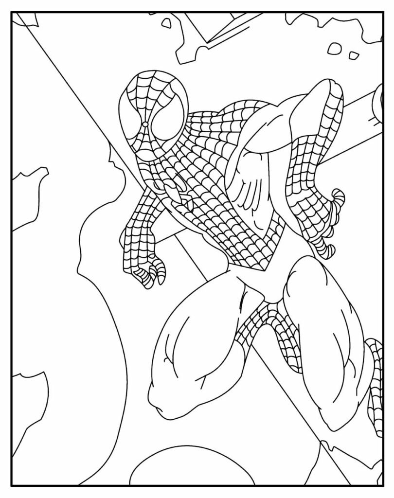desenhos de homem aranha para pintar e colorir 23
