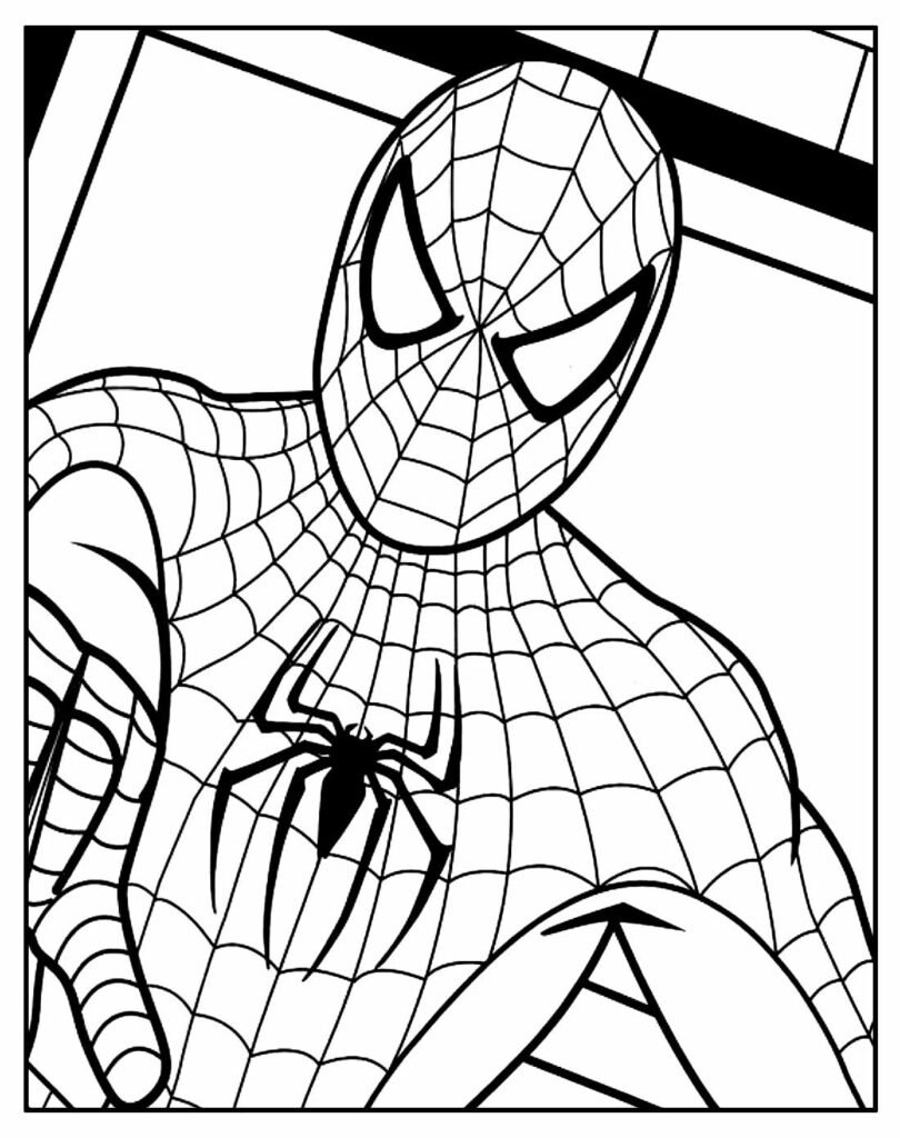 desenhos de homem aranha para pintar e colorir 24