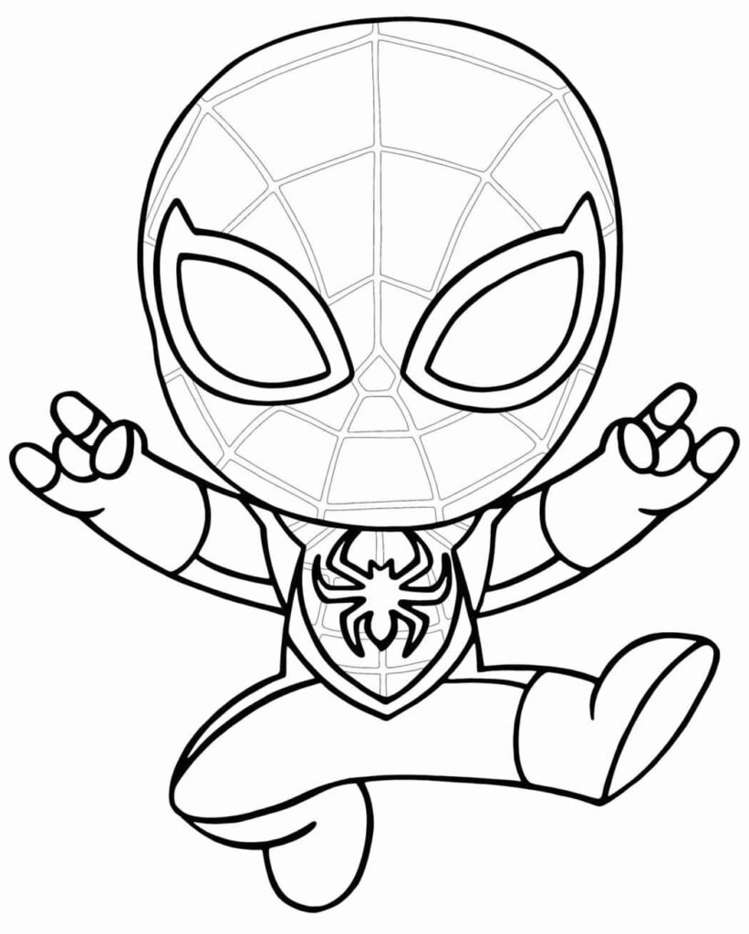 desenhos de homem aranha para pintar e colorir 30