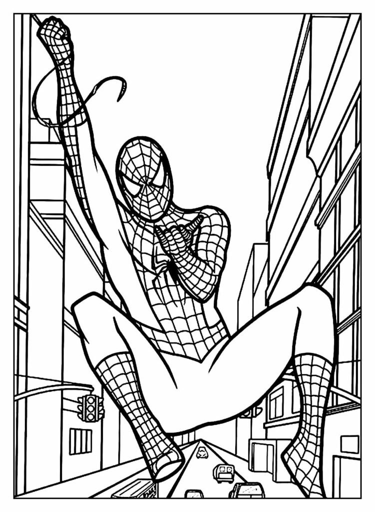 desenhos de homem aranha para pintar e colorir 33