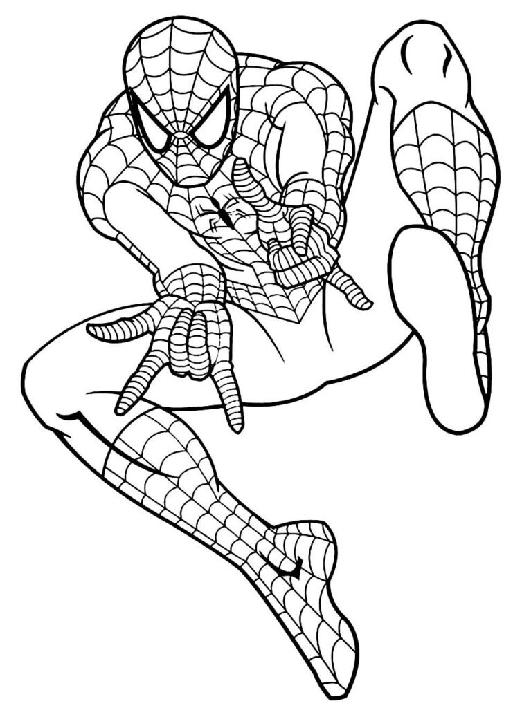 desenhos de homem aranha para pintar e colorir 37