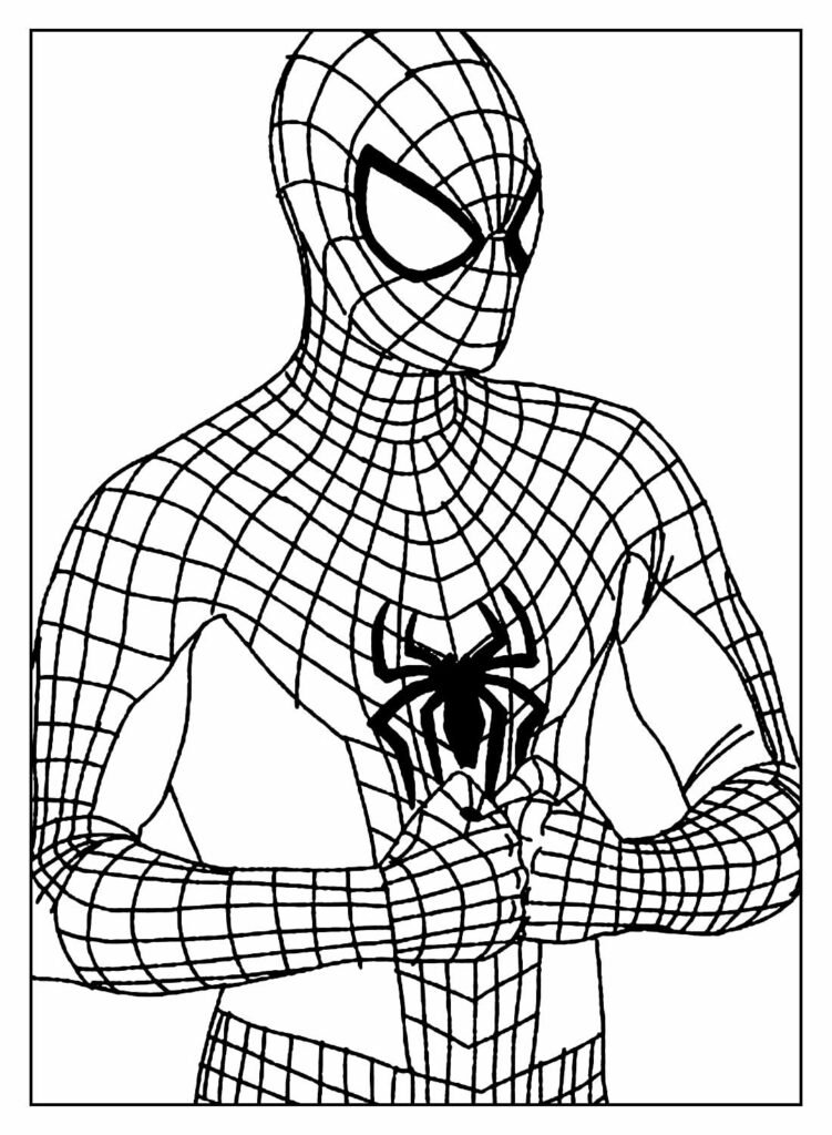 desenhos de homem aranha para pintar e colorir 39