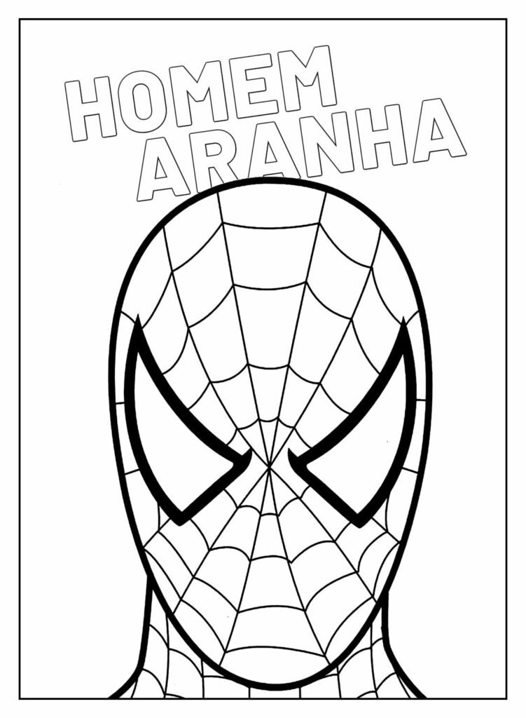 desenhos de homem aranha para pintar e colorir 42