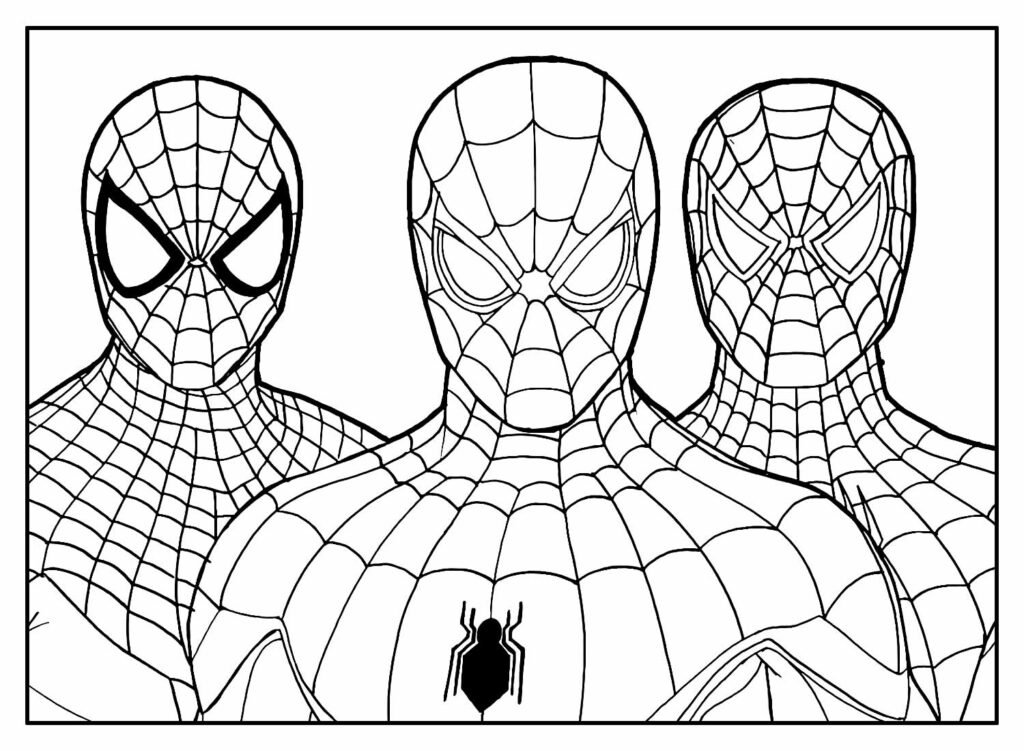 desenhos de homem aranha para pintar e colorir 46