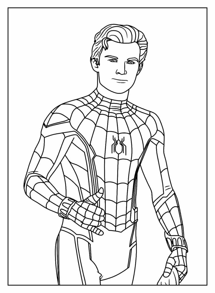 desenhos de homem aranha para pintar e colorir 57a