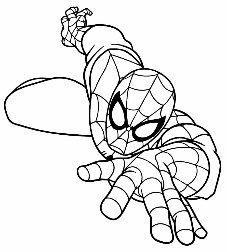 desenhos de homem aranha para pintar e colorir 7