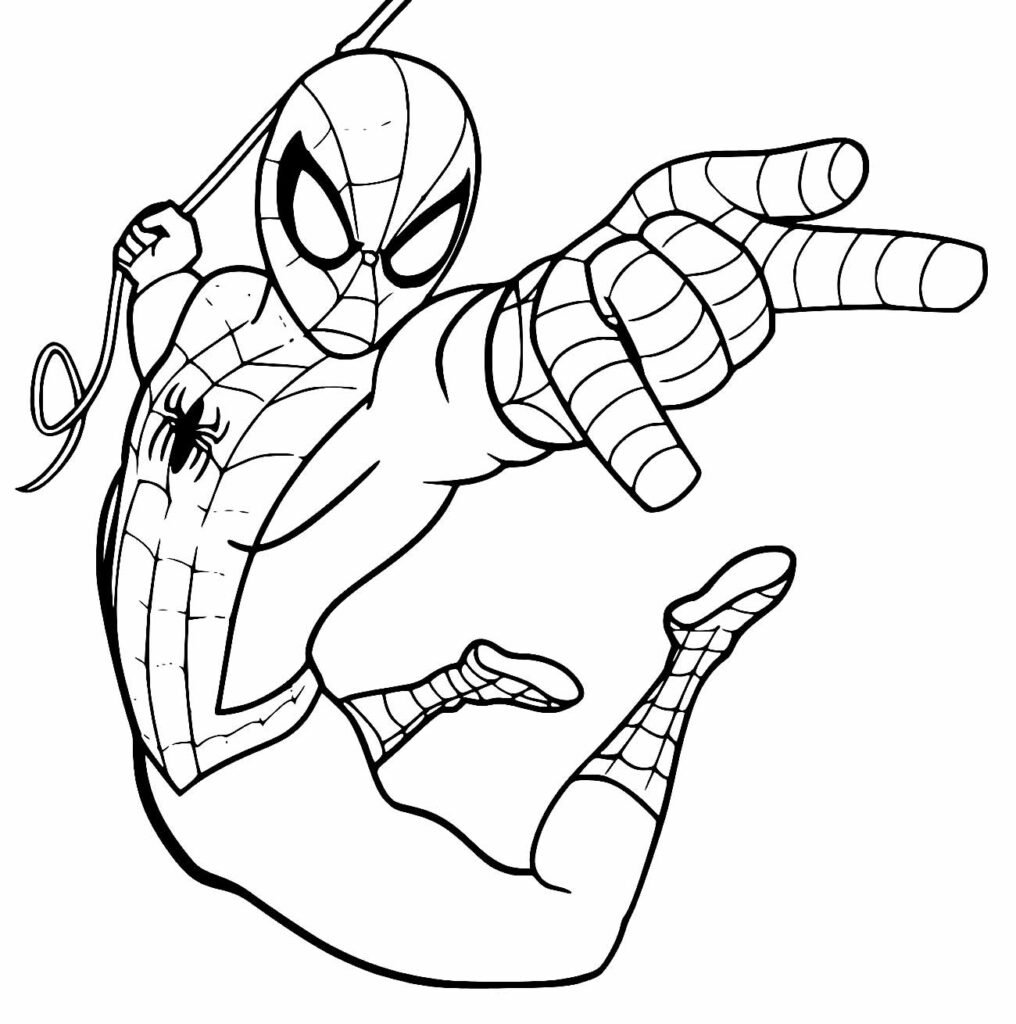 desenhos de homem aranha para pintar e colorir 8