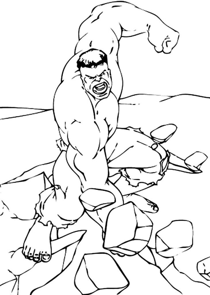 desenhos de hulk para colorir 1