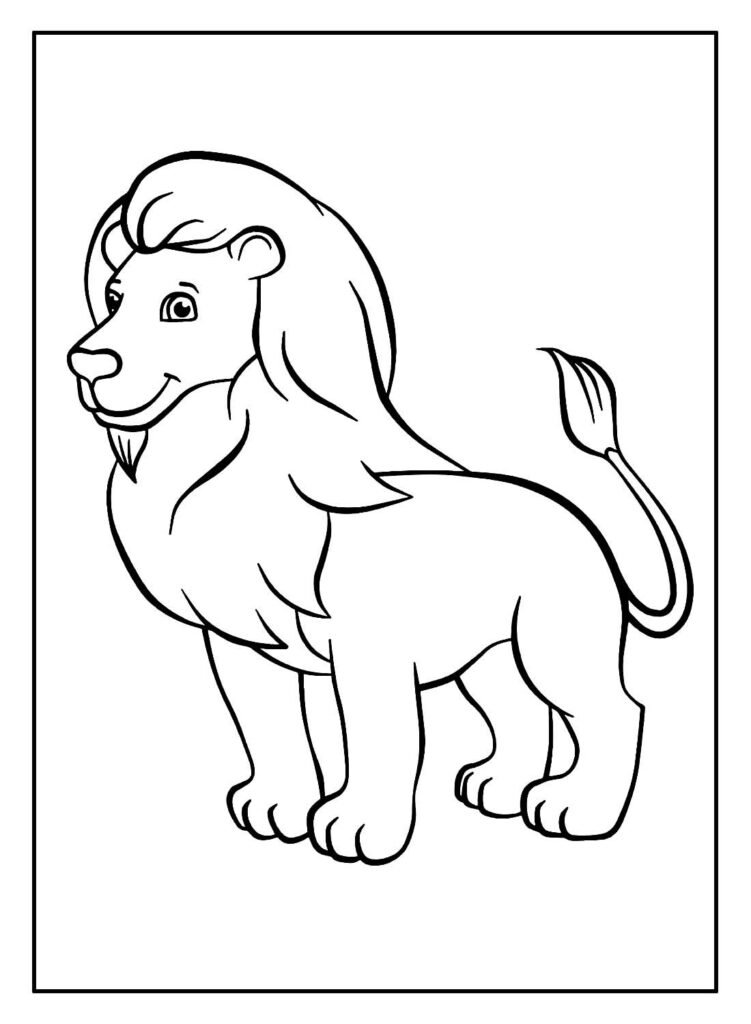 desenhos de leao para pintar e colorir 33