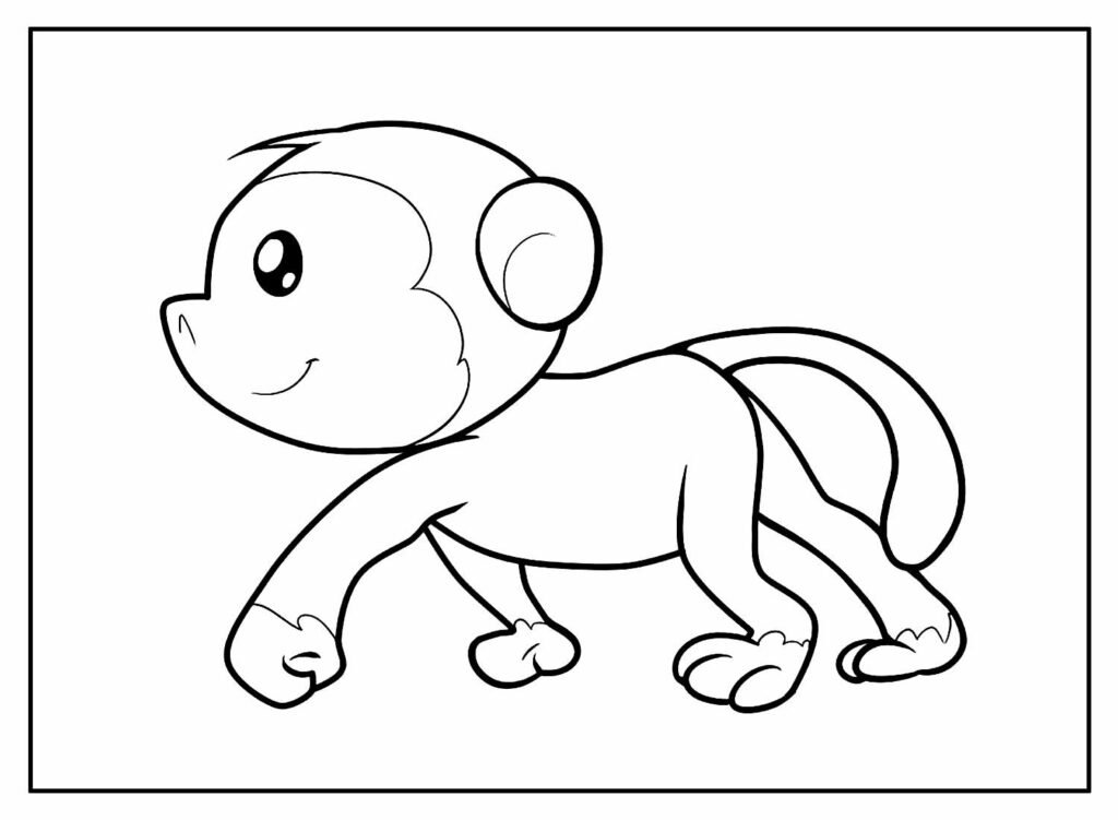 desenhos de macaco para colorir 15