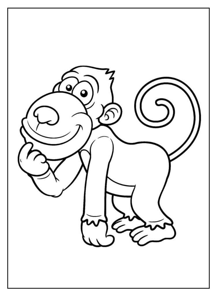 desenhos de macaco para colorir 18