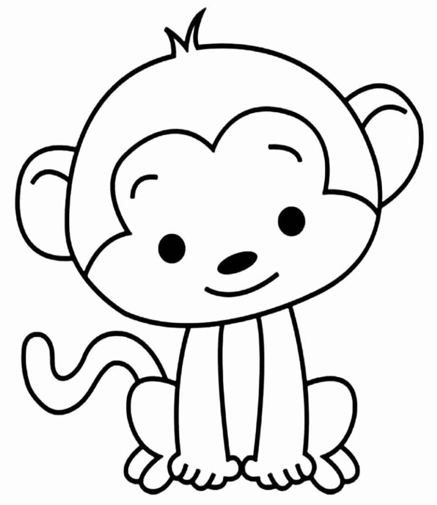 desenhos de macaco para colorir 30