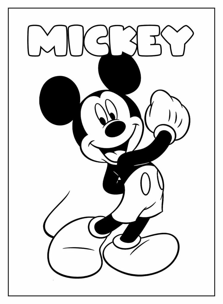 desenhos de mickey mouse para colorir 52