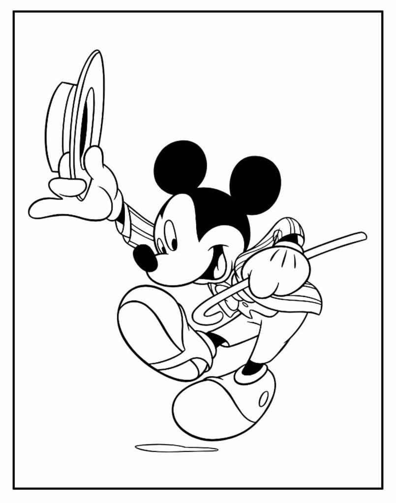 desenhos de mickey mouse para pintar e colorir 7