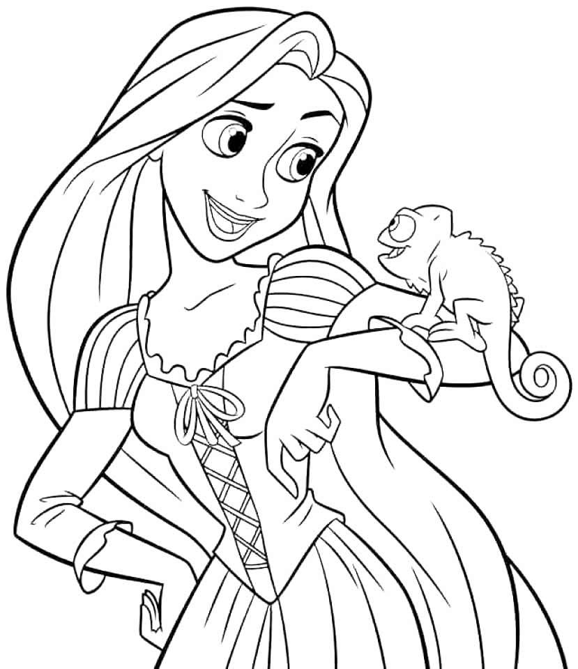 Desenho Para Colorir Princesa - Imagens Grátis Para Imprimir - img 31019