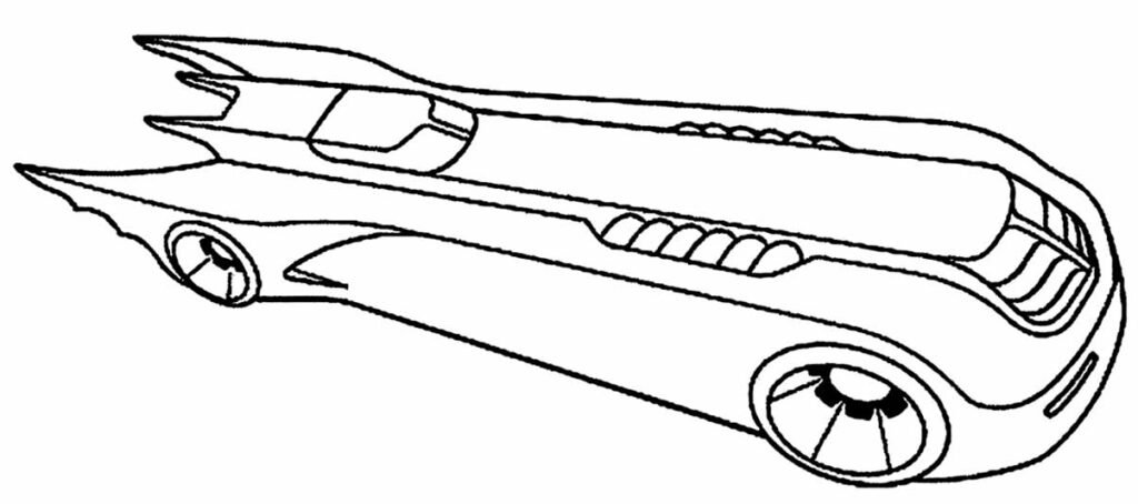 desenhos do batmovel para colorir 8