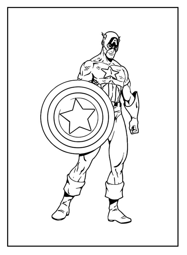 desenhos do capitao america 15