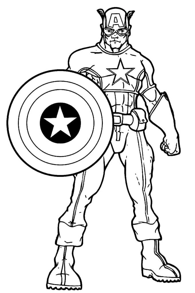 desenhos do capitao america 2