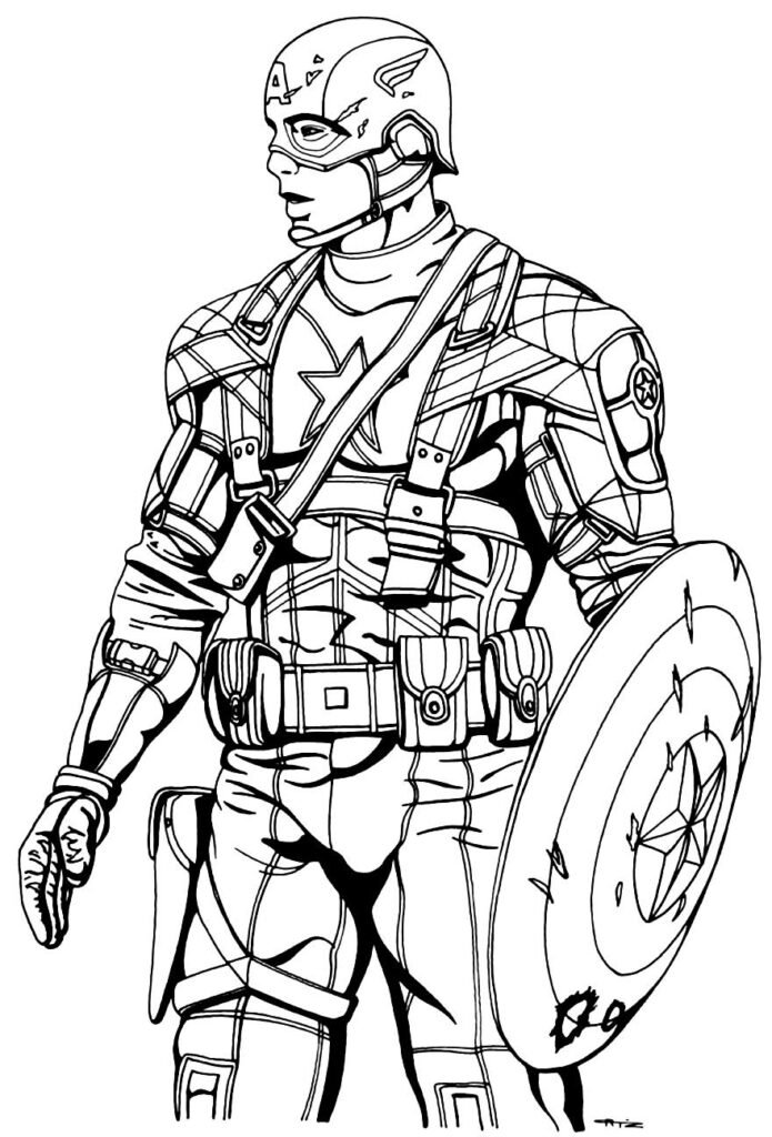 desenhos do capitao america 7