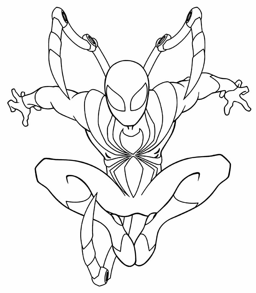 desenhos do homem aranha para pintar 5