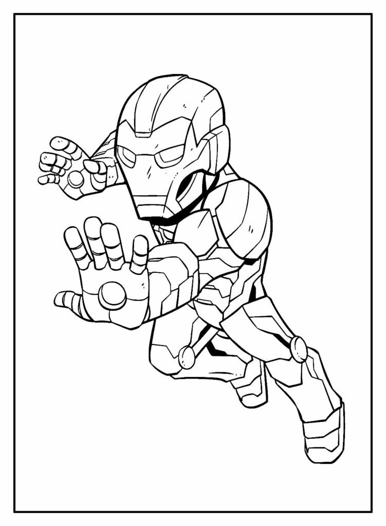 desenhos do homem de ferro para colorir e pintar 32