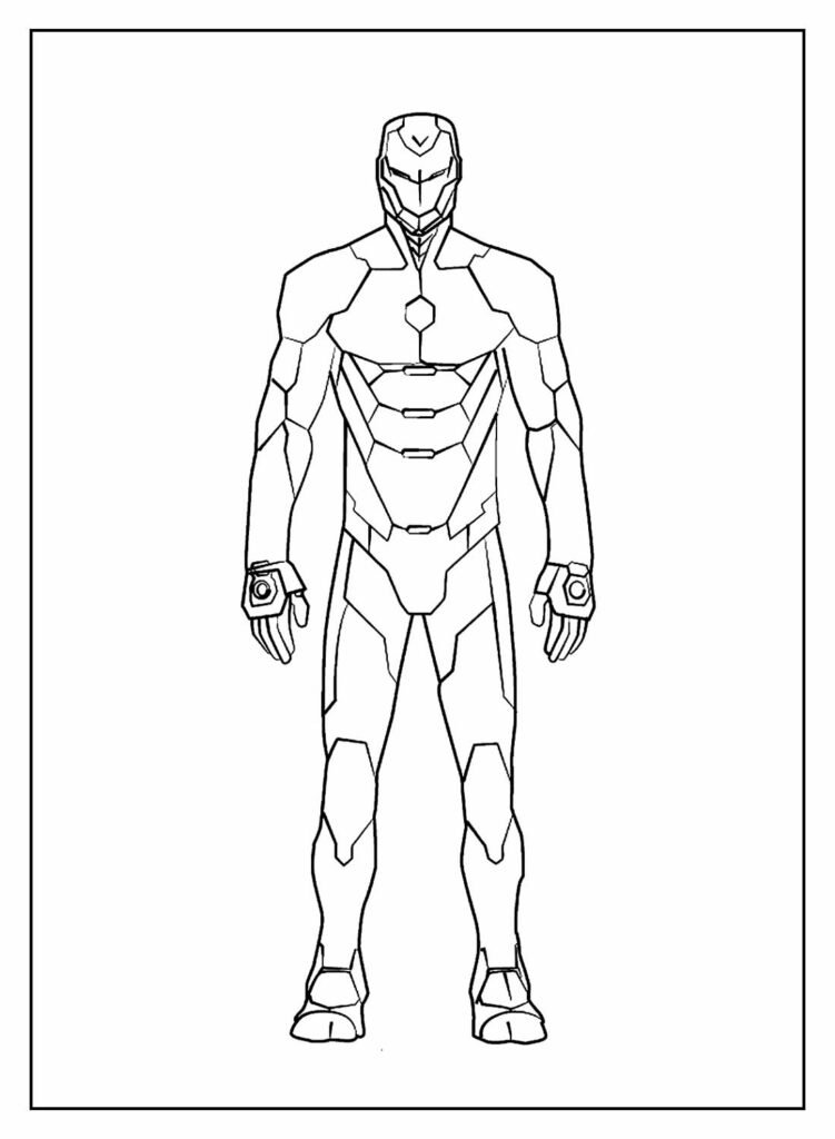 desenhos do homem de ferro para colorir e pintar 36