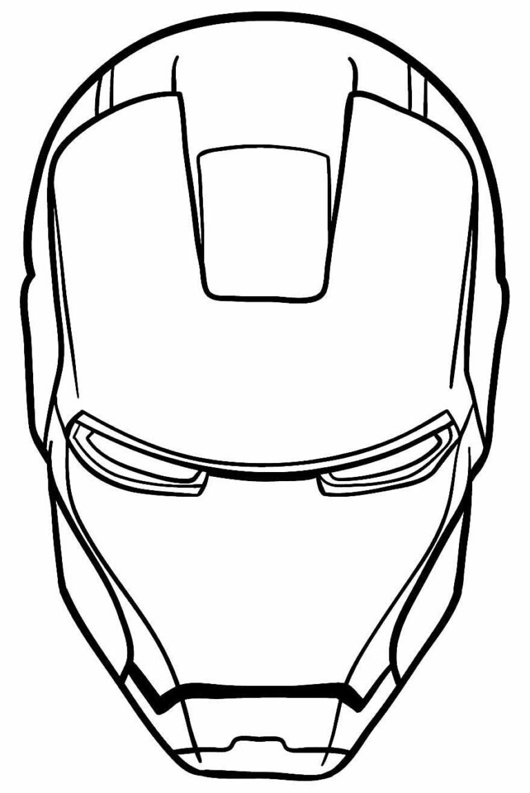 Desenhos do Homem de Ferro para Colorir e Imprimir - Muito Fácil