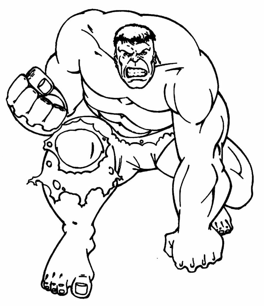 desenhos do hulk para colorir 1